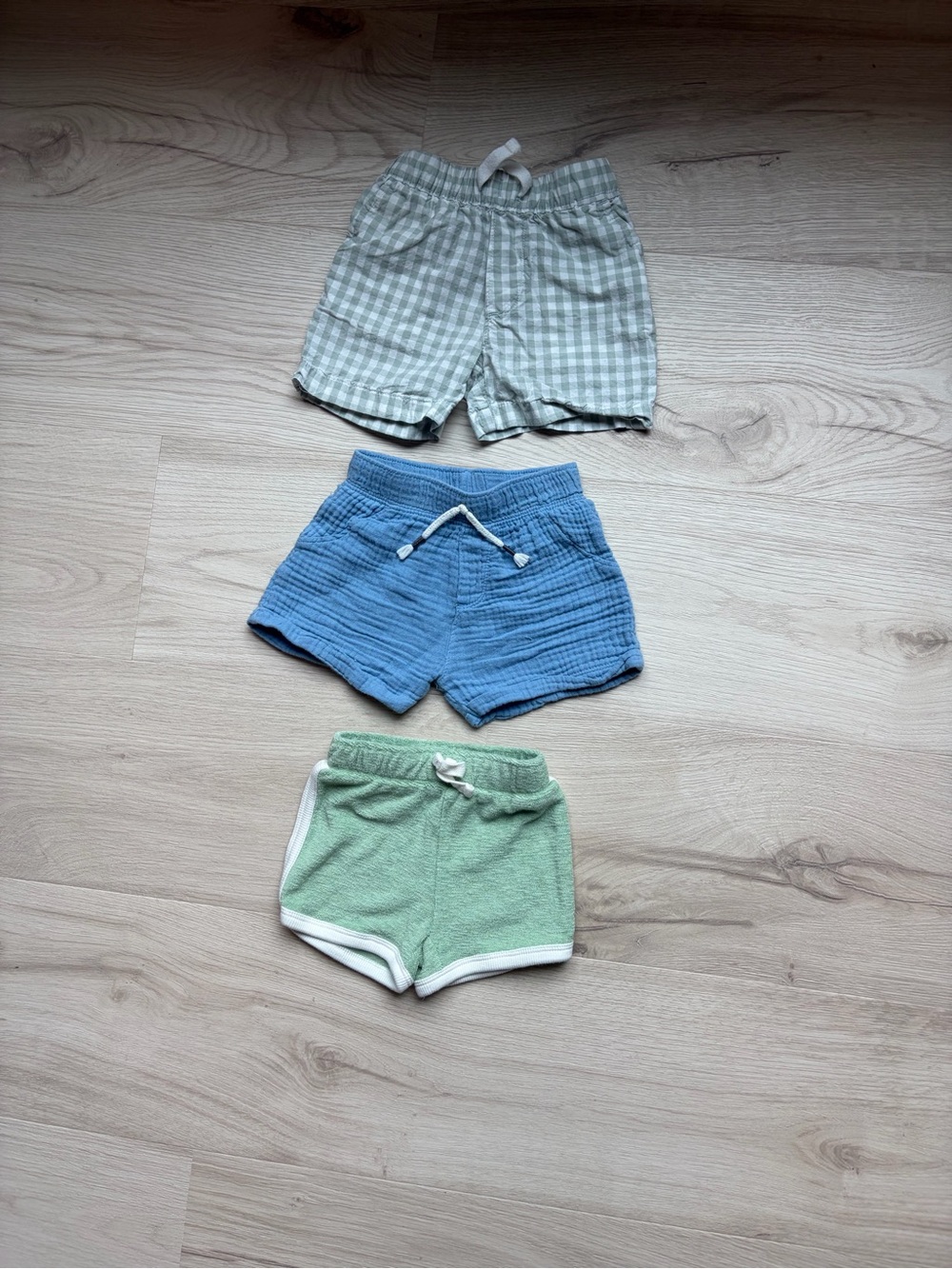 Kids Green, Blue & Gray Shorts Set - 3-Pack Various sizes